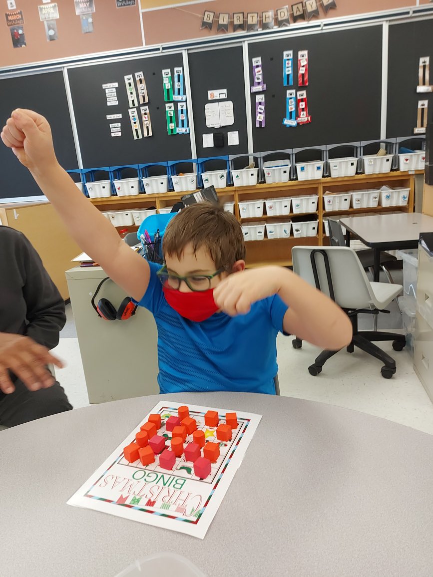 missbwalka's tweet photo. What a fun Friday! We played holiday bingo on the third day of our Kellogg’s holiday calendar! #GECDSBGains @talbot_trailps @MikeWil03652704 @biaaro https://t.co/lUMC7topHf