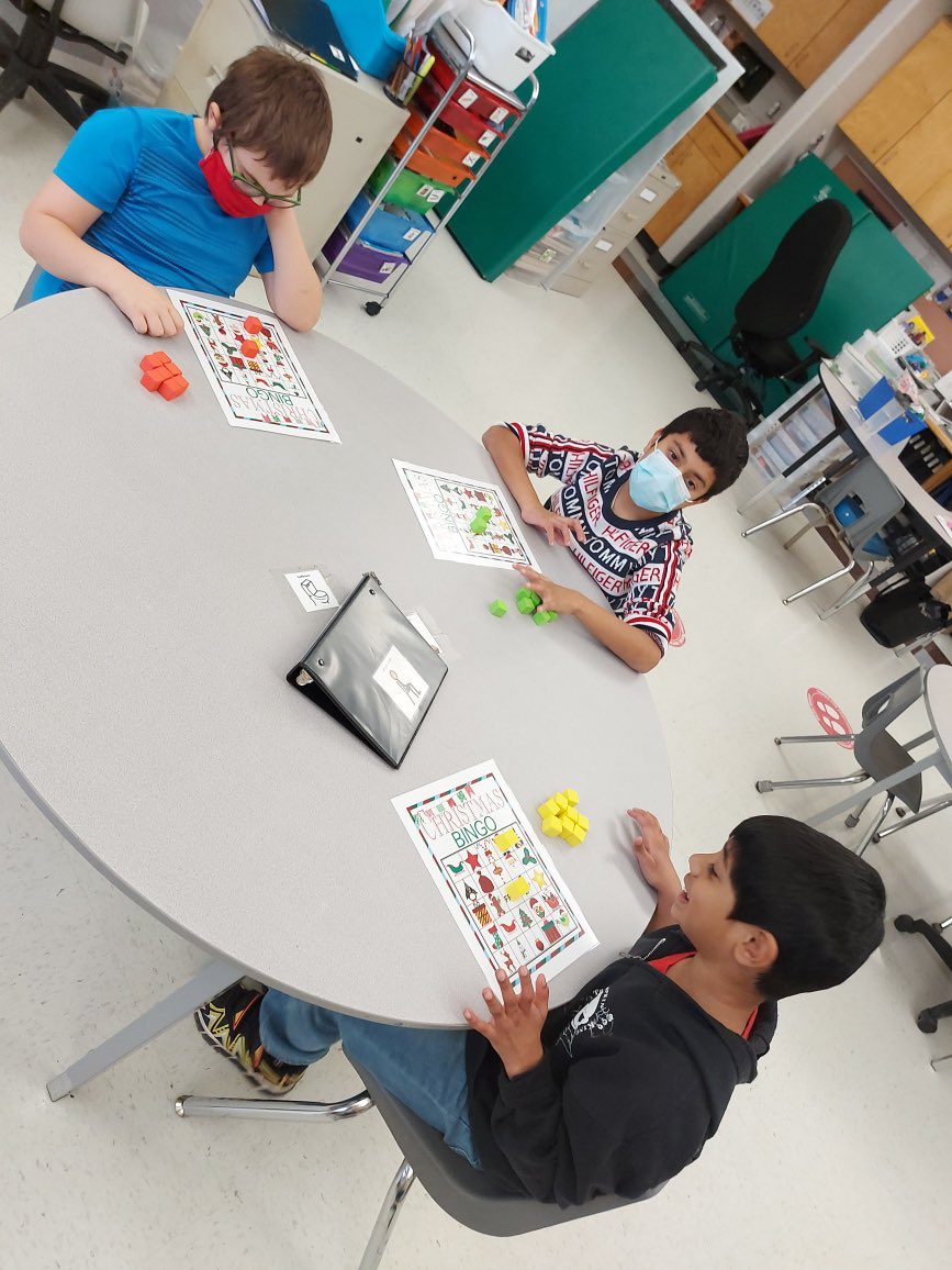 missbwalka's tweet photo. What a fun Friday! We played holiday bingo on the third day of our Kellogg’s holiday calendar! #GECDSBGains @talbot_trailps @MikeWil03652704 @biaaro https://t.co/lUMC7topHf