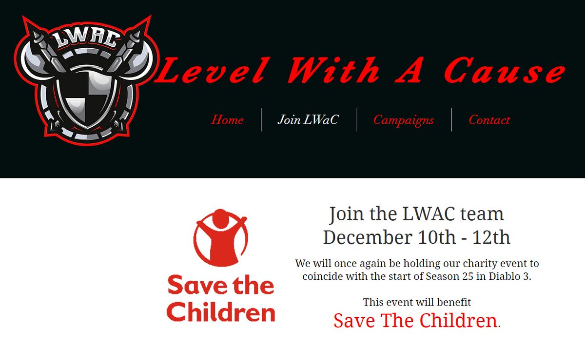 WolfcryerYT's tweet photo. Very short notice but let's do this!  #LevelWithACause returns December 10th-12th with a new charity event supporting @SavetheChildren @BeaLifeForce 
Join the team today and help us raise money for a great cause!!! #LWAC https://t.co/35UE4hQZdC