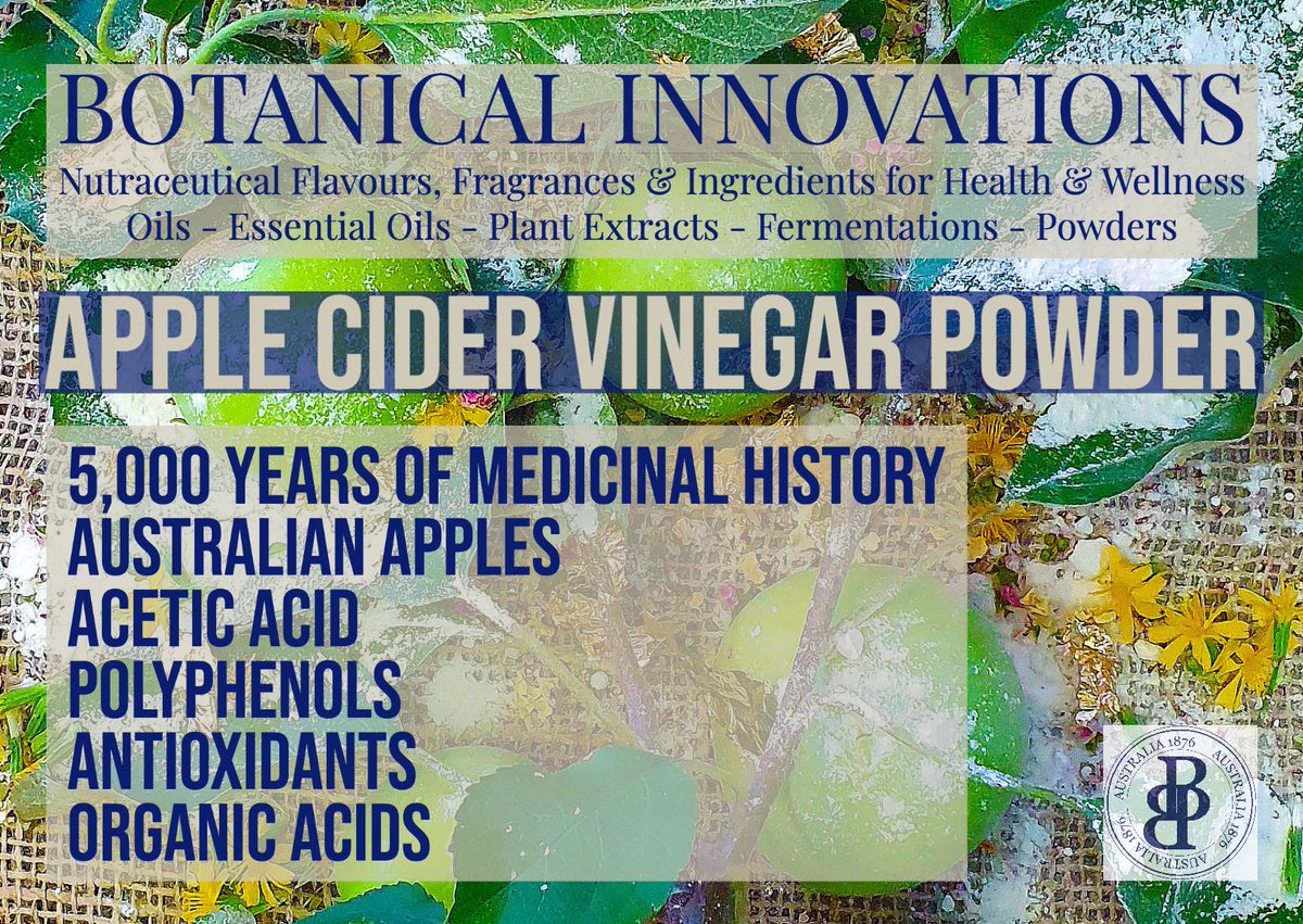 GroupBotanical's tweet photo. Green Apple Creations. Apple Fibre Powder, Sweetener, Apple Cider Vinegar Powder. Nutraceutical Flavours, Fragrances and Ingredients for health and Wellness. https://t.co/6Vbspkeobi #applecidervinegar#polyphenols #extracts #oils #fermentations #applefibre #greenapplecreations https://t.co/z91ct6xjFv