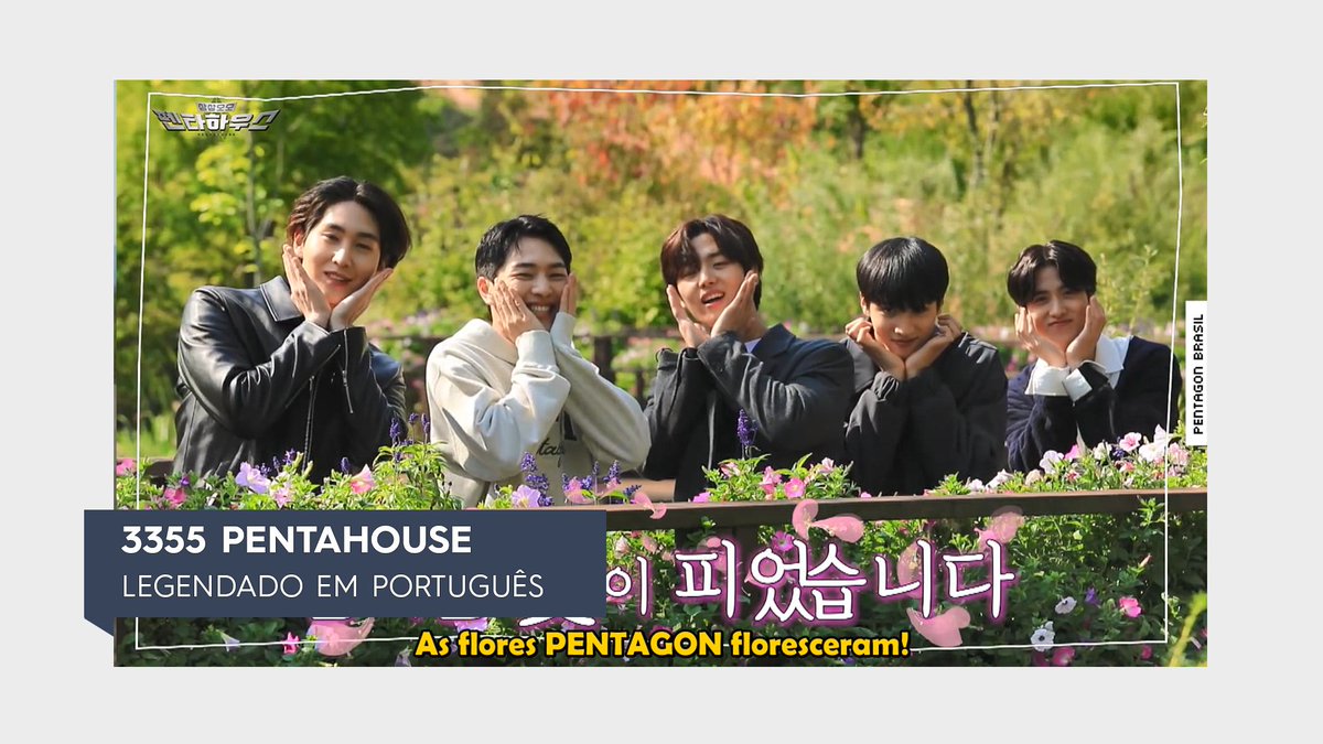 PENTAGON_Brasil's tweet photo. [#FANSUB] 3355 PENTAHOUSE EP.1 

O que será? Como será? Quais jogos e desafios serão? Vamos descobrir no primeiro episódio como tudo vai funcionar no reality show! 

Confira o episódio legendado no nosso canal: 

🔗 https://t.co/elk8fcOoRu

#PENTAGON #3355PENTAHOUSE #펜타곤 https://t.co/8PVHpDglns