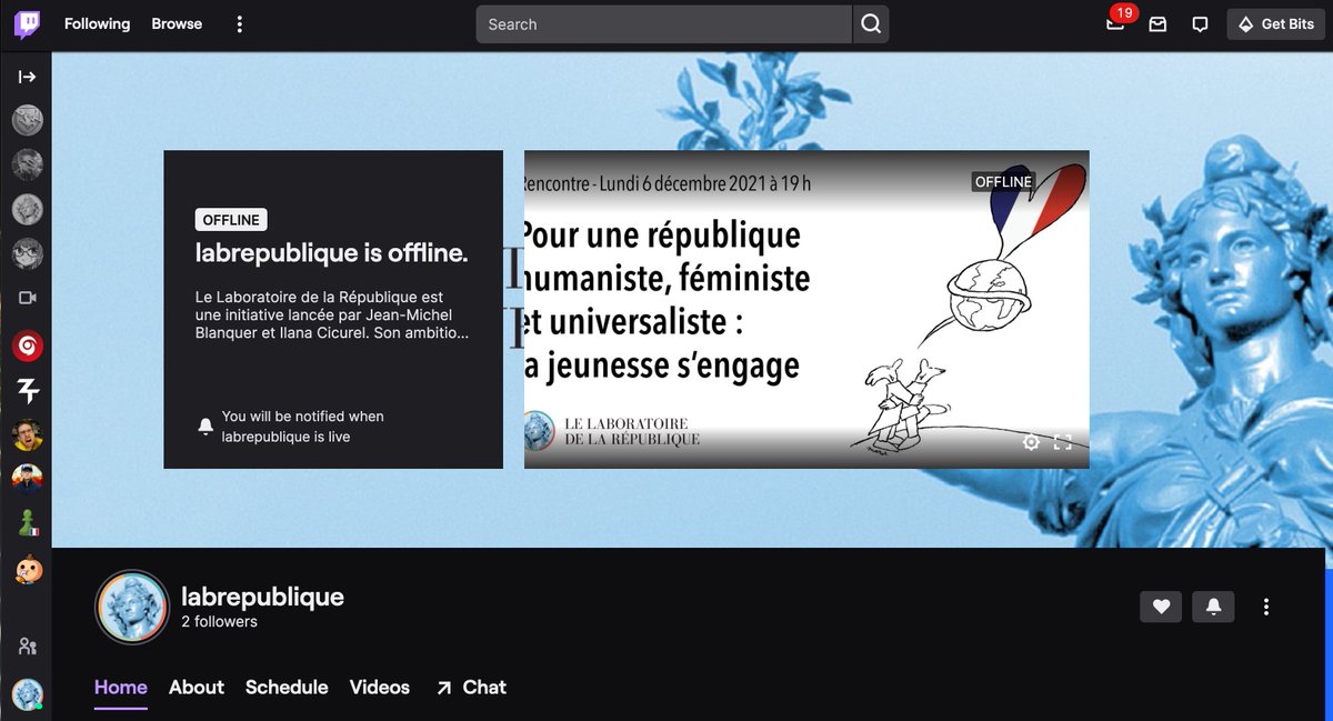 LabRepublique's tweet photo. 🗣Suivez la rencontre de lundi en direct sur Twitch, le 6 décembre à partir de 19h. Abonnez-vous.
https://t.co/6D1ksky8fD #LabRépublique 2/ https://t.co/rQ7rlCLOUz