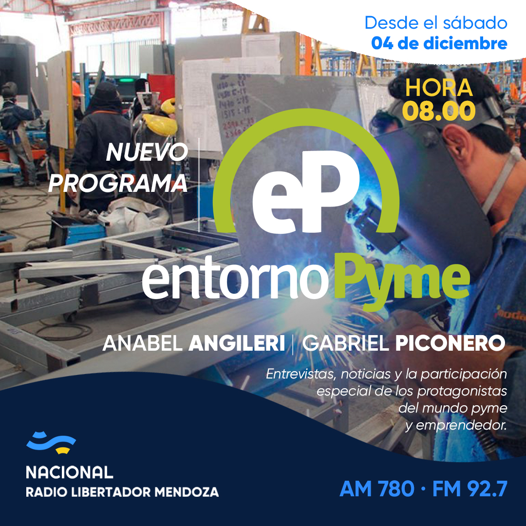 GPiconero's tweet photo. #MañanaSábado 4/12 [8 hs] comenzamos en @Lv8Libertador con @EntornoPymeOk Radio! Hablaremos con @dstortini de la Cámara de Comercio de Tunuyán; con @bravopacksa1 (Grabriel Bravo) de @EnacArgentina Mendoza. Además de Noticias, Agenda +toda la Actualidad del Sector @AngileriAnabel https://t.co/vUUezOE7Ms