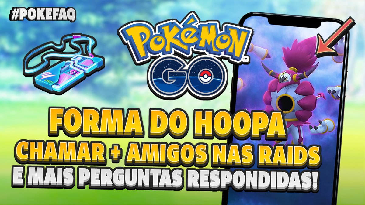 leokem's tweet photo. ❗️ No #PokeFAQ de hoje vamos falar sobre a mudança de forma do Hoopa, convidar mais amigos para as Raids e responder as suas perguntas sobre #PokemonGO!
CONFIRA >> https://t.co/agvVgCgQay https://t.co/odqoDssp5k