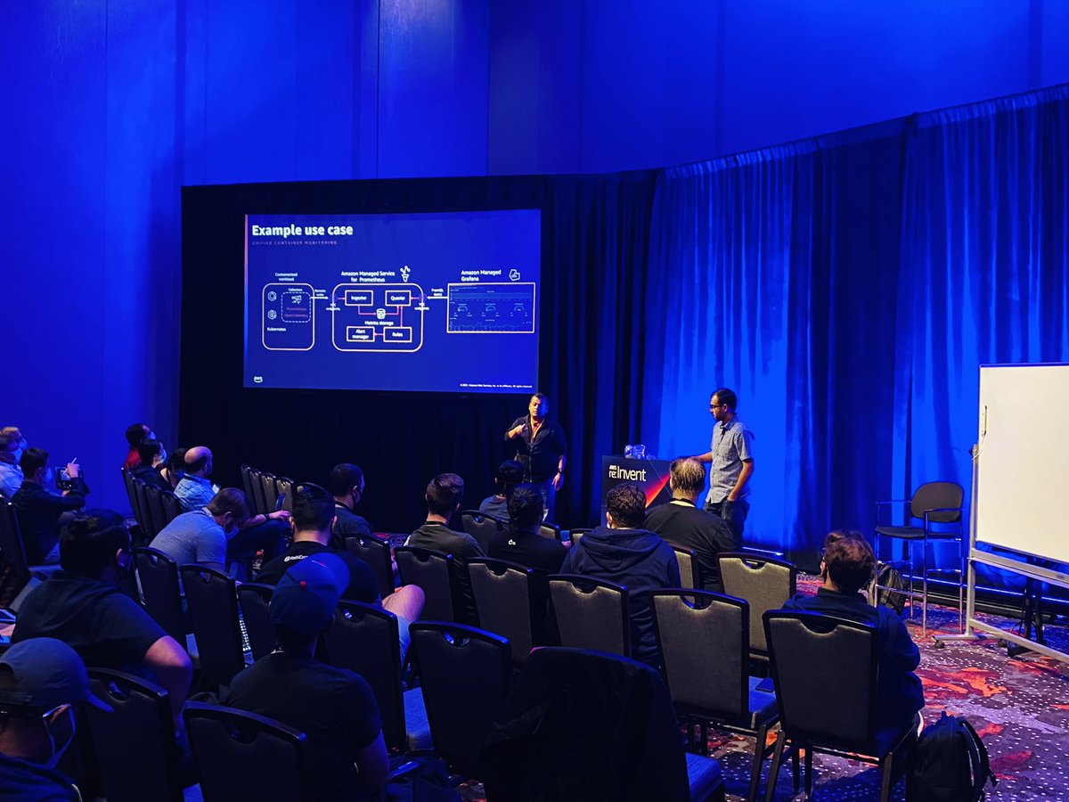 marcchene's tweet photo. Open-source observability chalk talk at #reinvent2021 https://t.co/hfvp8fuVOk