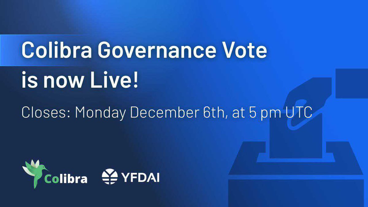 We are beyond excited to introduce <a href="/wearecolibra/">Colibra ТravelDAO: Pay if Okay</a> to our Governance members for Launchpad approval.

YFDAI's mission continues to create a rug free DeFi ecosystem #Launchpad #SafeSwap