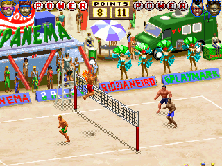 erdebi1's tweet photo. Playita, buen tiempo y cuerpazos practicando Volley, eso nos trajo #Playmark en 1995 con World Beach Volley. Un #arcade con buenos gráficos en vista isométrica y los típicos movimientos especiales. Que más se puede pedir!? 😉👍🏻 https://t.co/UHvdIuJB9E
