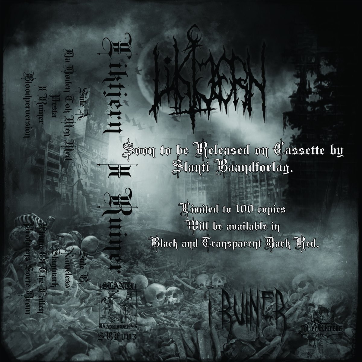 baandforlag's tweet photo. To be released on tape by Slanti Baandforlag at the end of December / Early January !! Stay tuned ! #Liktjern #iruiner #norwegianblackmetal #raufossblackmetal #slantibaandforlag https://t.co/92UTXyo4F7