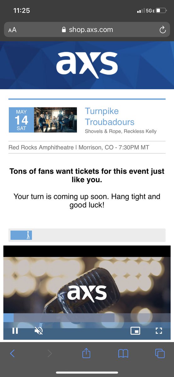 AudraCatelynn's tweet photo. The dramatic end to my TWO HOUR saga of trying to get @TpTroubadours tickets… @axs needs to get their crap together 🥲 https://t.co/IuZRKlwsgD