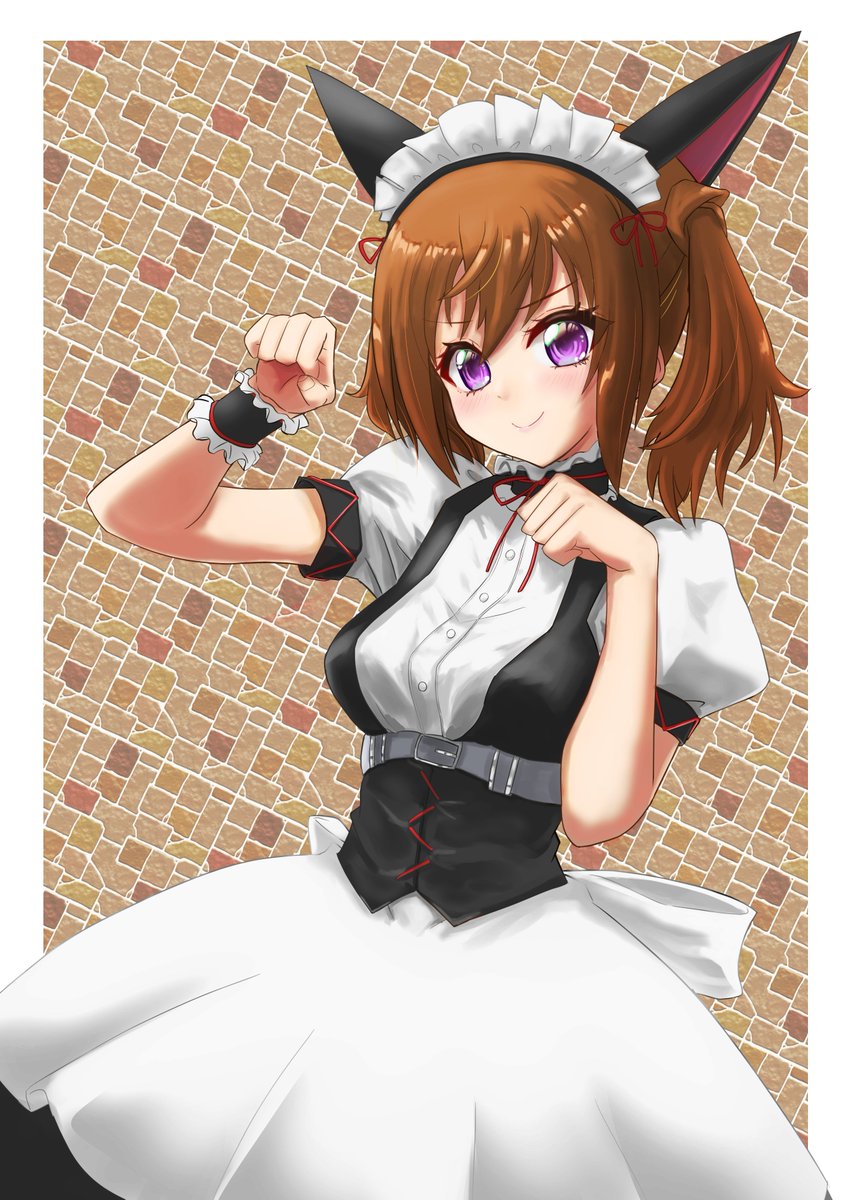 「唯ニャンニャン完成
画面を大きくとって、スカートを広げてもよかったかも?
#アリ」|フユマール@マルナガンドのイラスト