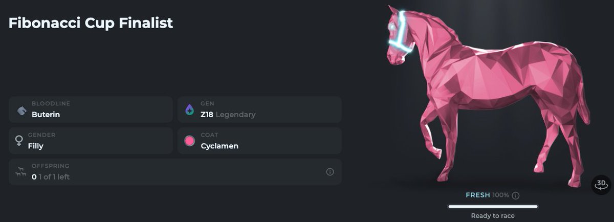 ChrisJourdan's tweet photo. Yesterday's @zed_run giveaway was a hit, running it back for Day 3 in the 12 days of giving

Today's gift is a 4-horse Stable Starter Kit
🐎1 Legendary Colt +
🐎🐎🐎3 Legendary Fillys 

Race + Breed 3 exclusive foals in-stable for ~$200, every 28 days

Like, RT &amp; comment to enter https://t.co/yYNZcnSzvr