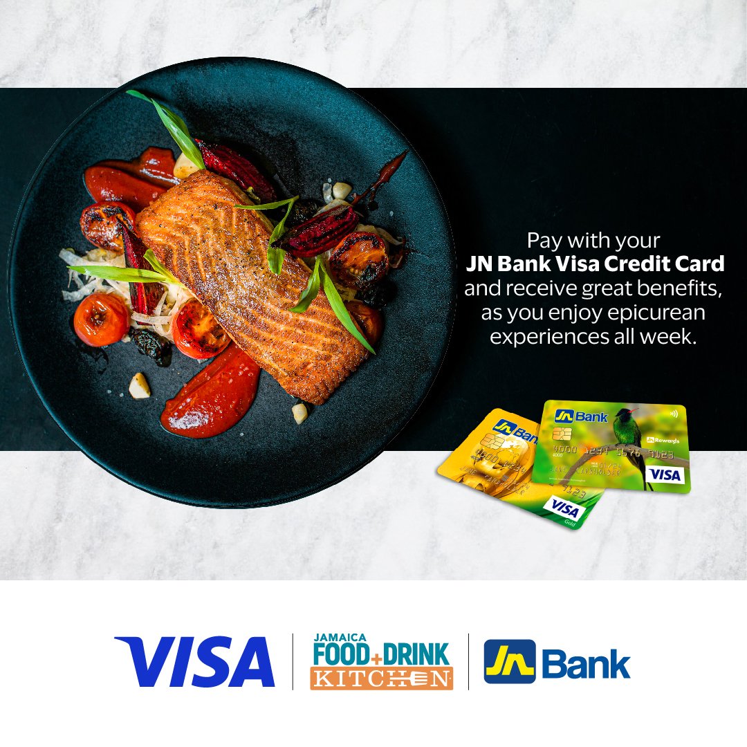 jnbanklimited's tweet photo. Going out to enjoy The Jamaica food + drink kitchen? Pay with the #JNBankVisa Credit card and leave with a gift courtesy of us 😁❤️
#FindAWay # #JFDF2021 #JamaicaFoodAndDrinkFestival #JFDFKitchen #InDKitchen https://t.co/PvhLIZf1Cy