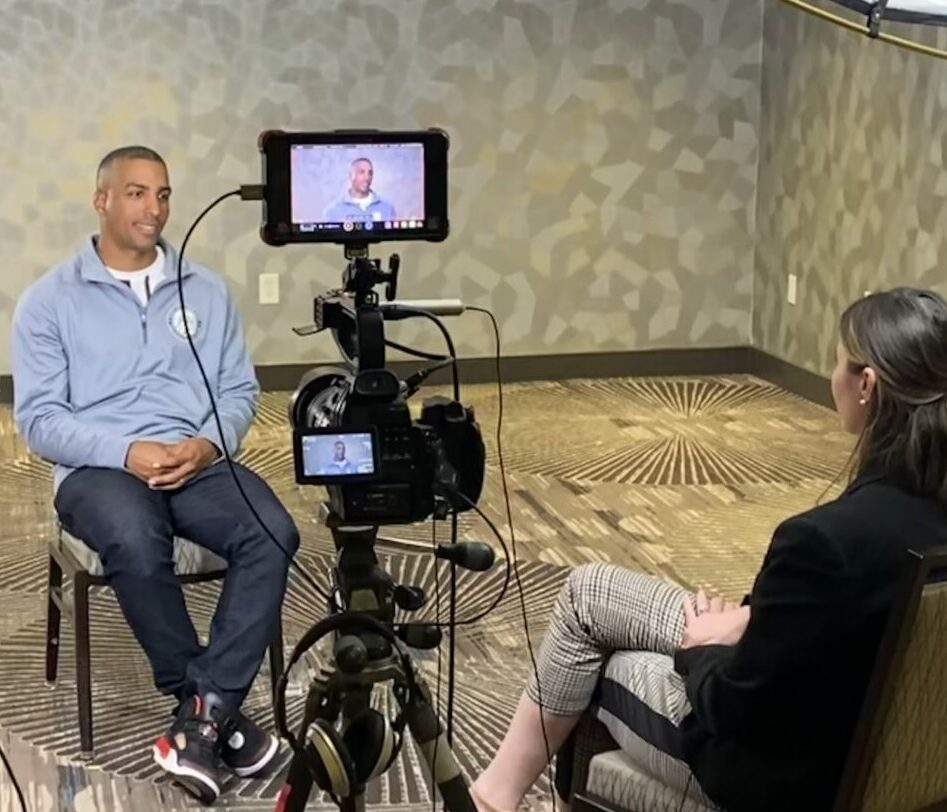VHP staff and volunteers interview sentinel veterans during the Society of the Honor Guard reunion in Arlington, Virginia. Photo taken by VHP volunteers on November 12, 2021.