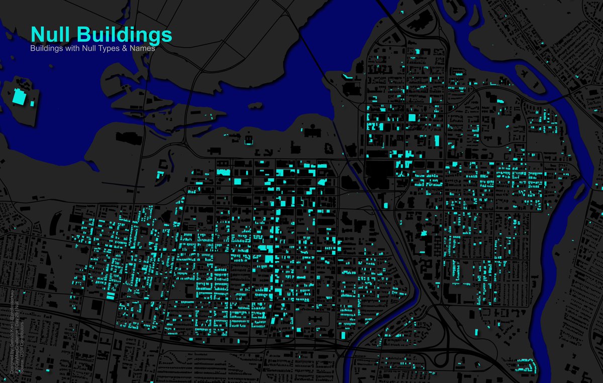 professorkao's tweet photo. #30DayMapChallenge Day 29 Null
Buildings with null types and names in the Central Ottawa area https://t.co/sPmr8RI61q