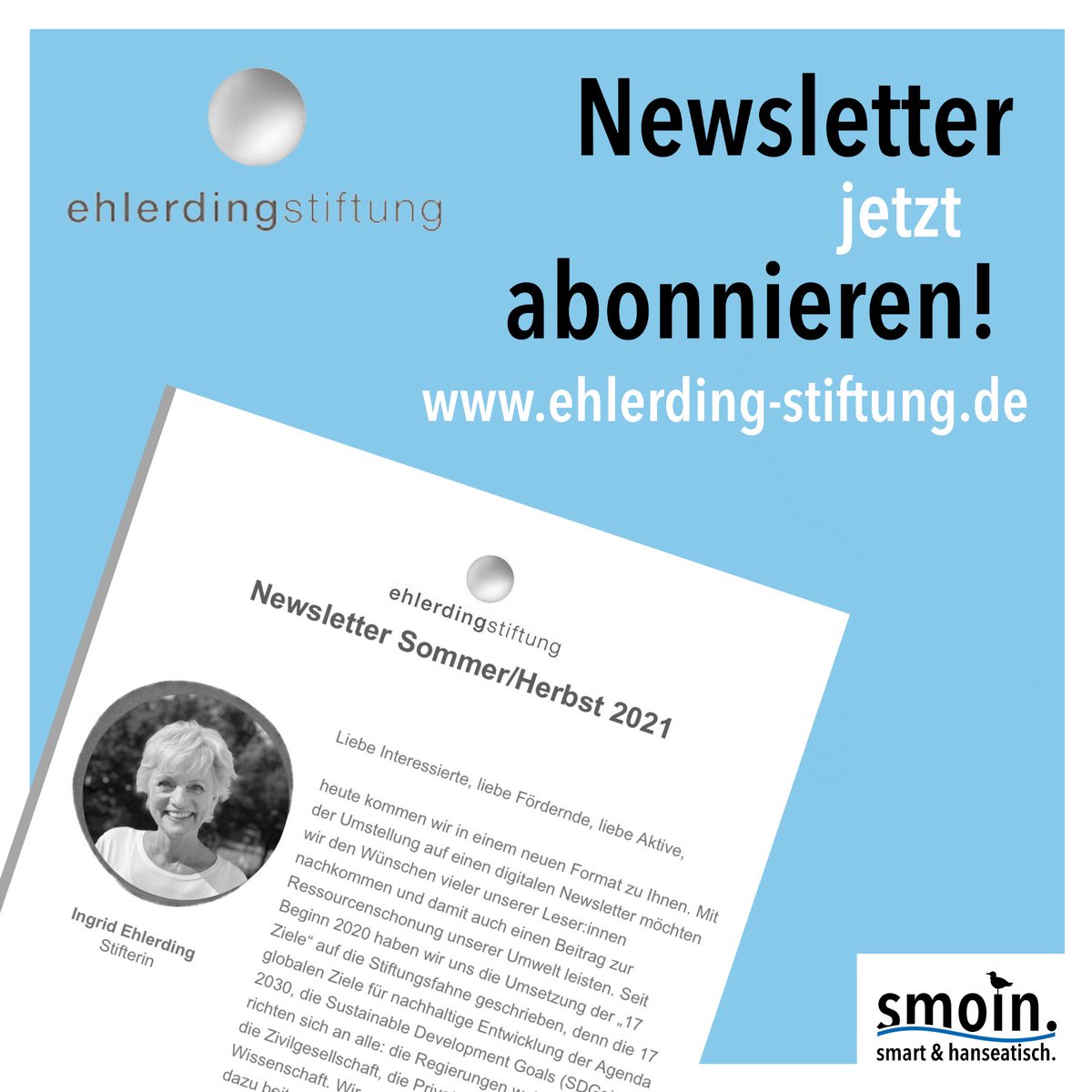 smoinhh's tweet photo. Mit ihren #mitKids #Aktivpatenschaften ist die #Ehlerding Stiftung auch in der #smoin vertreten. Was aktuell (und sonst noch) läuft, ist im #Newsletter der #Stiftung nachzulesen. Jetzt abonnieren unter https://t.co/M5UrHOHWZh

#ehlerdingstiftung #twlz #twitterlehrerzimmer https://t.co/quynytzEyW