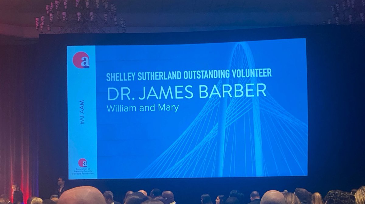 A huge congratulations to <a href="/JP_Barber/">Jim Barber</a> on winning the AFA Outstanding Volunteer Award for his service to Oracle. We are so sad to lose you on the Editorial Board, and thank you so much for all of your contributions to advance research in our field.