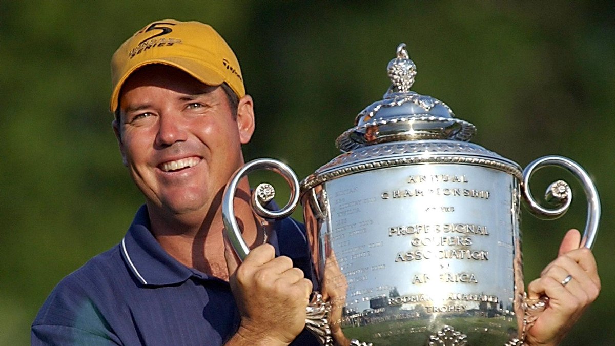 PNCchampionship's tweet photo. Field Update❗ Unfortunately Retief Goosen &amp; his son are unable to participate this December due to shoulder surgery recovery. 

However, we are excited to welcome 2002 PGA Champ @beemerpga to the field! 19 of the 20 Major Champions confirmed 🏆  Who will be the last? 👀 https://t.co/wxVTHRAUWl