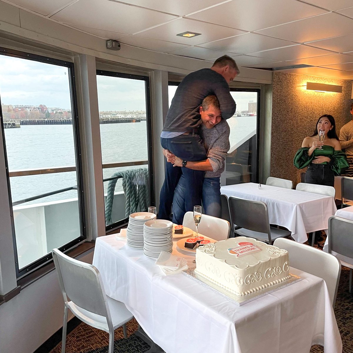 HiMarleyInc's tweet photo. We hit some big milestones this year, including 1 million users of our platform &amp; wanted to thank our team &amp; celebrate in style on the #SpiritofBoston! It was a sunny day with spectacular food, drinks &amp; views &amp; most importantly, the opportunity to come together! #LifeAtMarley https://t.co/Og32UasDKu