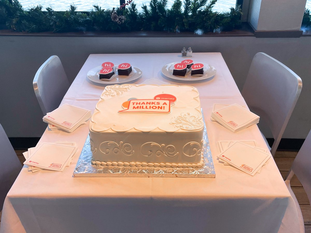 HiMarleyInc's tweet photo. We hit some big milestones this year, including 1 million users of our platform &amp; wanted to thank our team &amp; celebrate in style on the #SpiritofBoston! It was a sunny day with spectacular food, drinks &amp; views &amp; most importantly, the opportunity to come together! #LifeAtMarley https://t.co/Og32UasDKu