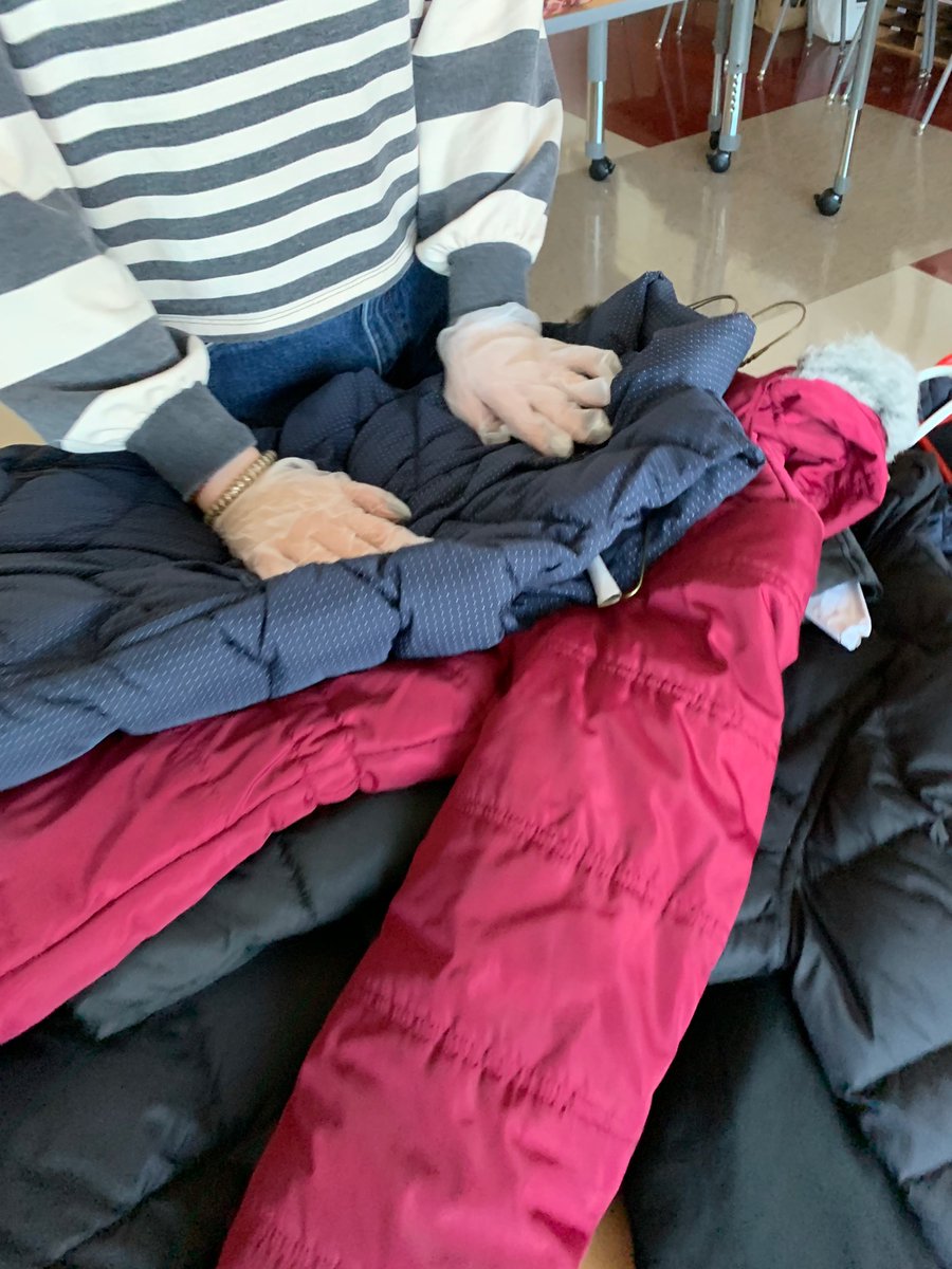 MidtownFBLA's tweet photo. Midtown’s FBLA students held a coat drive during the month of November. Students donated over 90 coats!!! #fbla #gafbla #coy #gafblacoy @thebetsybockman https://t.co/Qr005No0ZN
