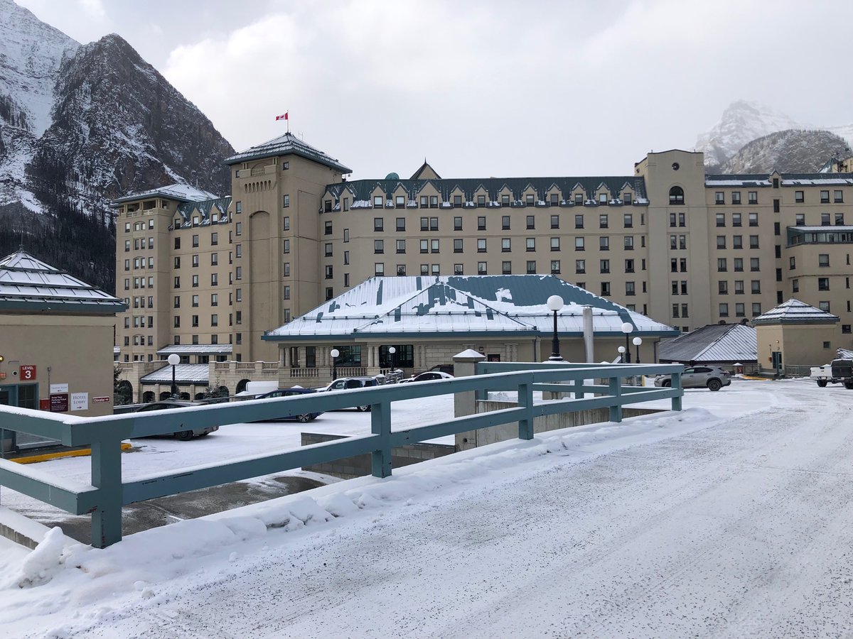 Trimetbp's tweet photo. This past year, we manufactured parts for the new envelope of the iconic Chateau Lake Louise. I’d like to thank @OxfordPropGroup for hosting the entire manufacturing team involved this past weekend. 
#metalroofing #custometalroofing https://t.co/zYFfVXBICl
