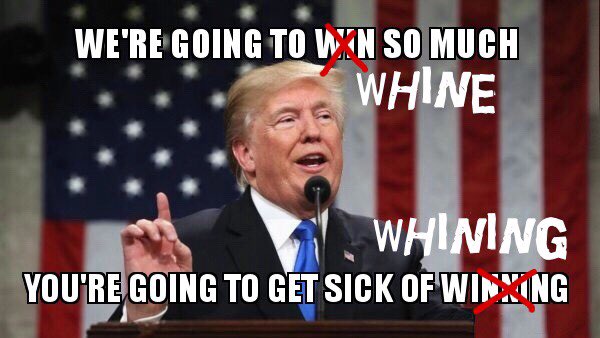 5By5Creativity's tweet photo. I’m retiring some of the memes I’ve made, giving them one last outing as a #MemeventCalendar

3 December: #SoMuchWhining #MakeAmericaGrizzleAgain https://t.co/POYOEdxH48