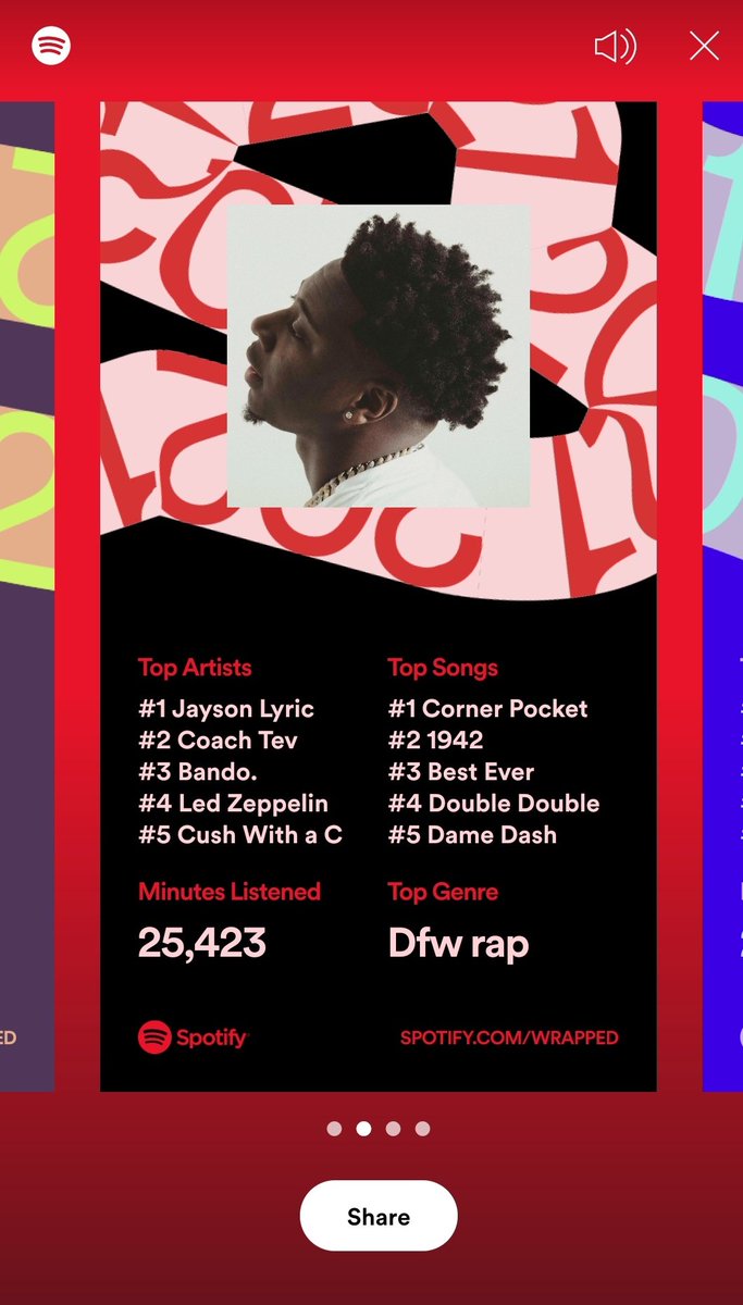 therjp360's tweet photo. When I say I support DFW Hip Hop the proof is in the streams.
@bandostweets @coachtev @JaysonLyric @cushwithac_ @PRODUCEDBYJ08s
#SpotifyWrapped #DFWHipHop #2021music https://t.co/Nn6pFyyiEH