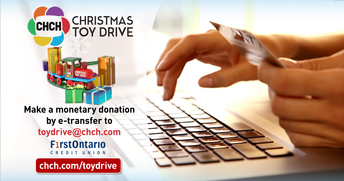 We are supporting the <a href="/CHCHTV/">CHCH TV</a> Annual Christmas Toy Drive through the collection of monetary #donations that can be made at any FirstOntario branch or by convenient Interac e-Transfer® to toydrive@chch.com.
Learn more at firstontario.com/about-us/commu…
#FirstONCommunity #GivingTuesdayCA
