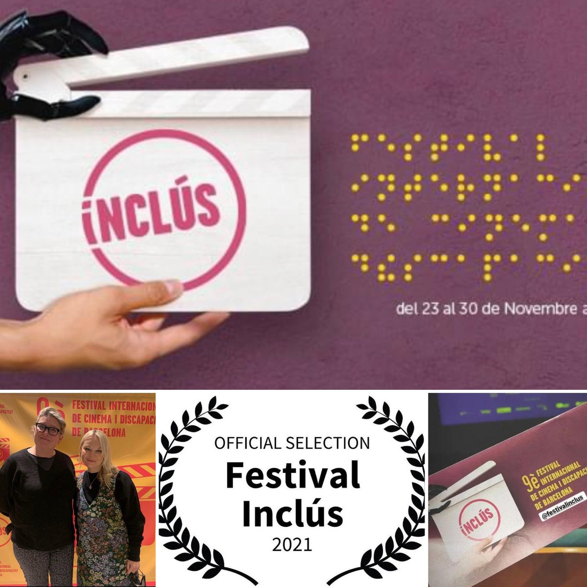 Our short film <a href="/LoveShortFilm1/">Love Short Film</a> premiered in Barcelona this past weekend at the fabulous <a href="/inclusfestival/">Festival Inclús</a>. Writer/Actress <a href="/gemmagemsharvey/">Gemma Harvey</a> and Director <a href="/janeyash/">Jane Ashmore</a> were there respresenting! 🤗 #RepresentationMatters #autisticactor #lovecanhappentoanyone