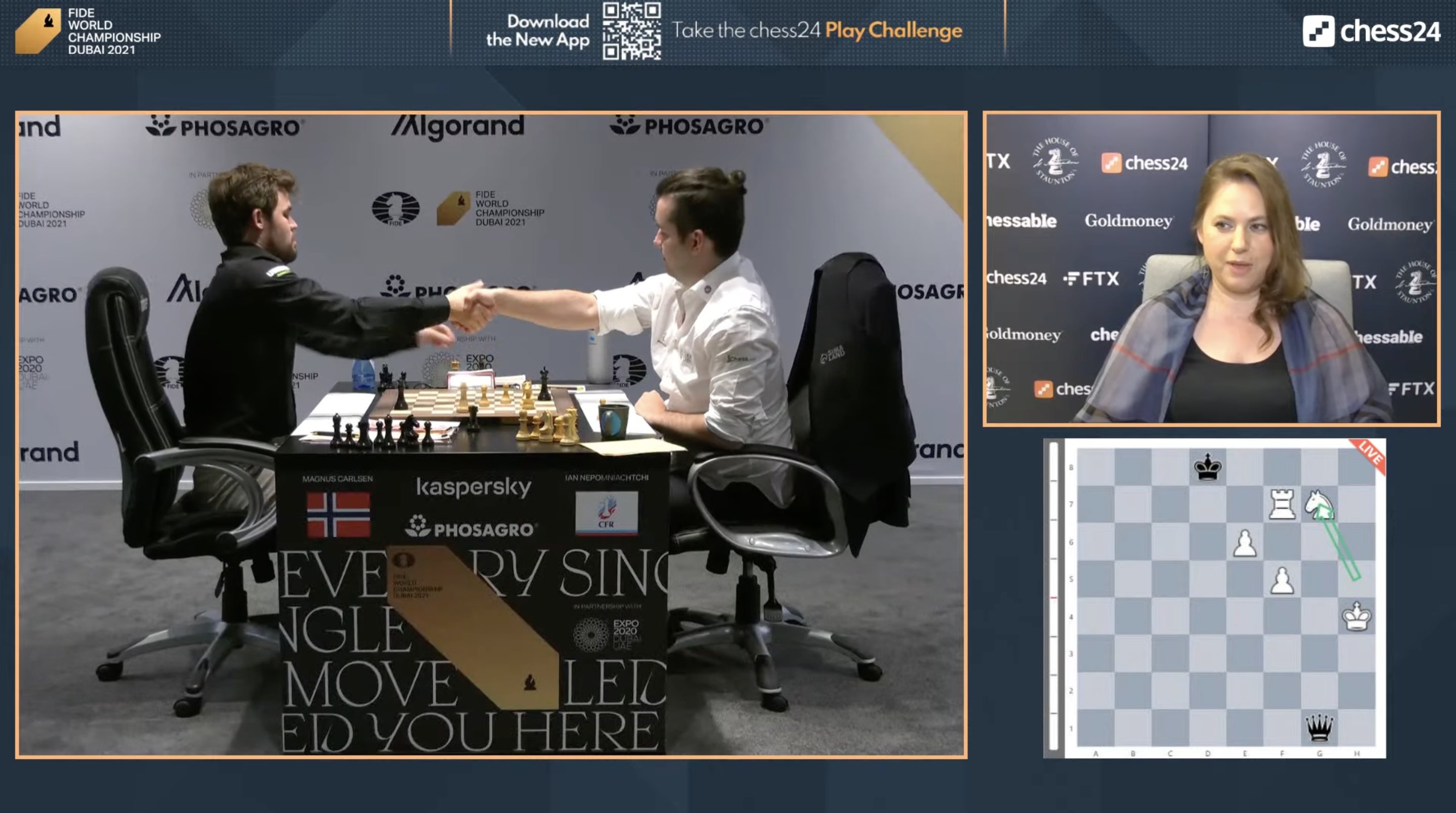 Magnus Carlsen vs. Ian Nepomniachtchi World Chess Championship 2021 