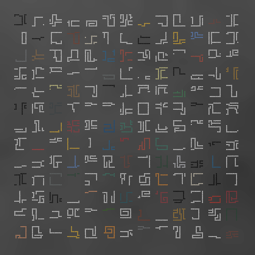 just about done with some logograms. final test outputs