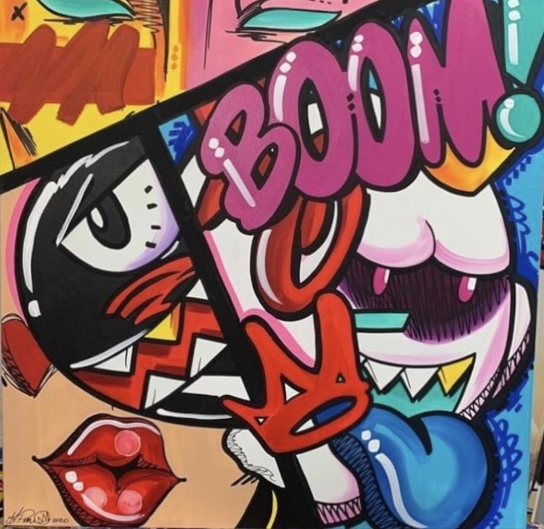 Jason Perez Art. Booth #R415 

Shop art here &gt; hubs.la/Q010g1MN0

#JasonPerezArt #SpectrumMiami #MiamiArtWeek #artwork