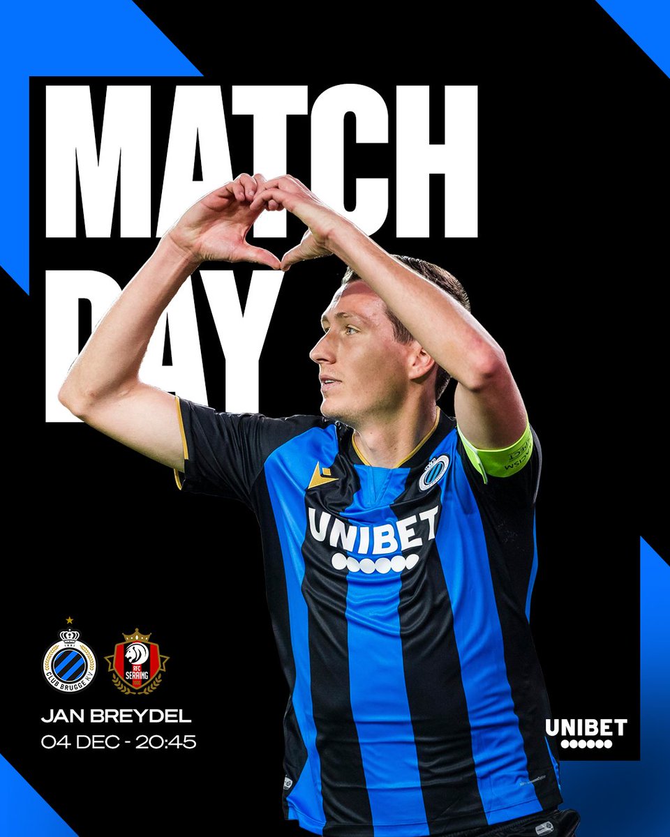 ClubBrugge's tweet photo. Back at Fort Jan Breydel. 🥰 Let's goooo! 👊 #CluSer https://t.co/km250UzjrP
