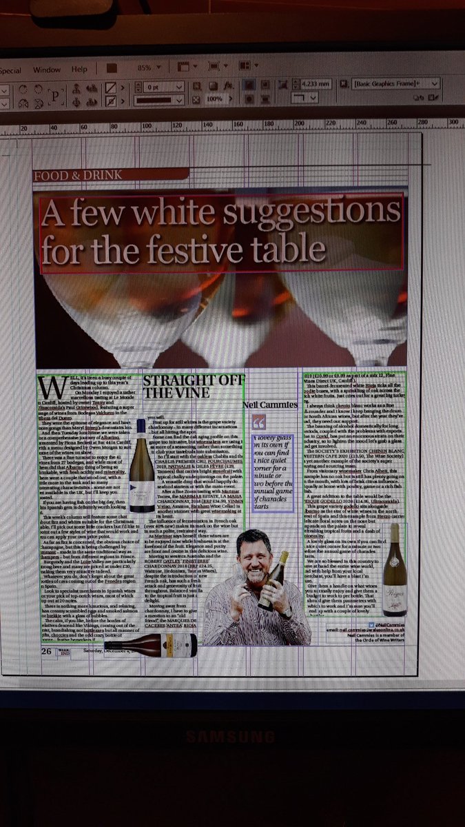 NeilCammies's tweet photo. Fancy a few white wine suggestions for the Christmas table? Then read my column in tomorrow's Western Mail magazine... it's a hoot!
#wine #christmaswines #winecolumn #Christmas2021 https://t.co/6IYCaayjH8