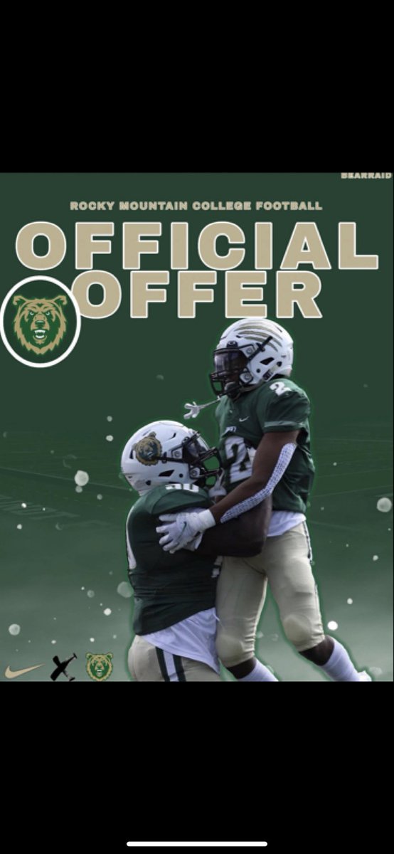 connorperez_11's tweet photo. I am very blessed to be offered by Rocky Mountain! Thank you to the man above and the coaching staff for believing in me! #BEARAID
@Coach_Dunning @Rocky_Football @millard_johnny @ghaubner @FOOTHILLFOOTBA1 https://t.co/2ZG9PMbn27