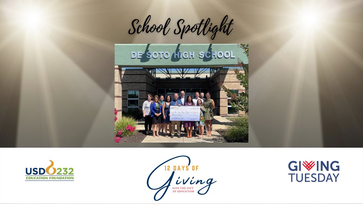 USD232EF's tweet photo. School Spotlight on @DeSotoWildcats! The USD232EF awarded them their second Spotlight Grant for #FutureReadyDay! Donations to support programs such as this one are so impactful to the students of USD232. Consider a "gift of education" to USD232EF this year https://t.co/SNSjqSSVXD https://t.co/mRSYObwq0q