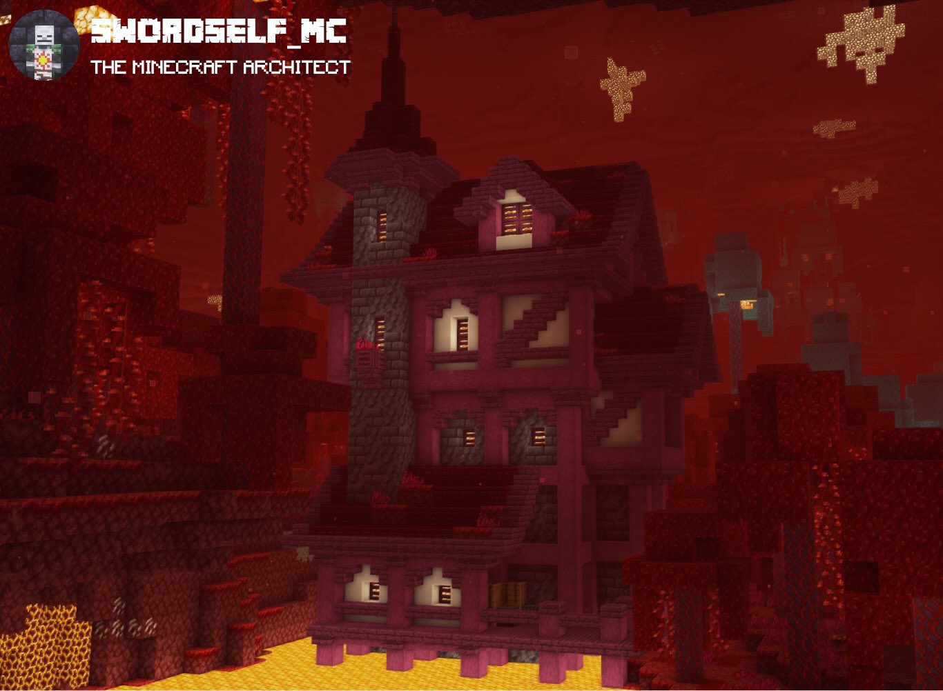 Red fortress : Minecraftbuilds  Minecraft castle, Minecraft houses,  Minecraft mansion