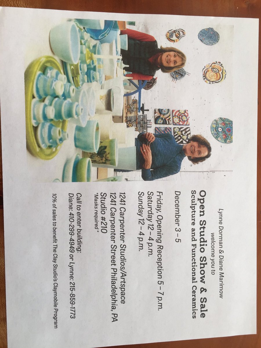 bmarimow65's tweet photo. Coming attraction: Diane and studio mate, Lynne Dorman, show off their work today and over the weekend. Stop by to see excellent art and quaff a cold beer. https://t.co/XBzZT5RFV6
