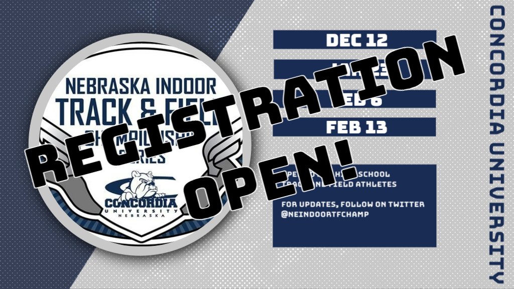 NEIndoorTFChamp's tweet image. We are 1 week away from the registration deadline for meet #1. Registrations are flying in so don't miss out. We have officially surpassed the 2019 entries, so this is the largest pre Christmas meet in series history. 🔥 #indoortrackisback #trackandfield

cune.edu/athletics/team…