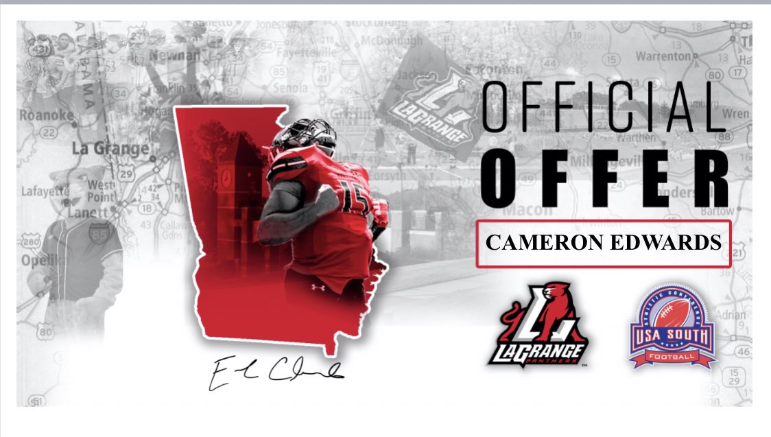 Blessed to receive my 1st offer from LaGrange @LCPanthers_FB <a href="/Coach_Ruth01/">Jarred Rutherford</a> <a href="/rd4lfootball/">Jackson Red Devils Football</a> @JacksonHighSch1 <a href="/RecruitGeorgia/">Recruit Georgia</a>