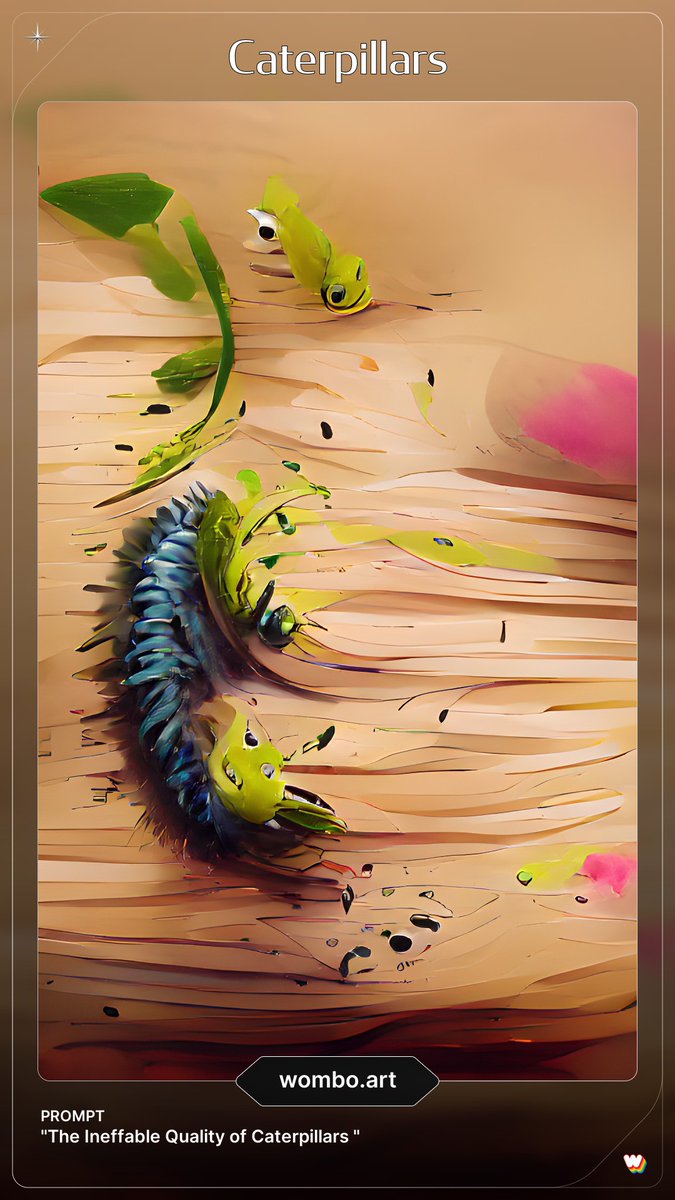 SamanthaPilecki's tweet photo. Tried the https://t.co/aLPQ1u3aP1 and WOW I'm in love with the images it created for my #MG Contemporary THE INEFFABLE QUALITY OF CATERPILLARS and currently unnamed #MG #FTSY #WIP https://t.co/ZT0LrmDj1X