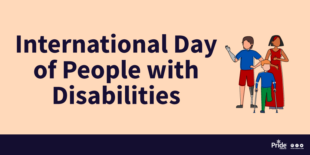 PrideToronto's tweet photo. Today is #InternationalDayOfPeopleWithDisabilities. Start the conversation internally within your own community and organizations, but bring in external perspectives, expertise and support as you go. Information is power.
#PrideToronto #Pride40 https://t.co/aIPD9nO5Ai