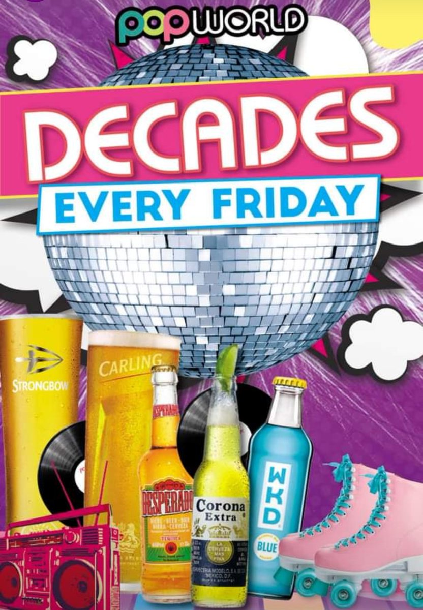 PopworldYork's tweet photo. The Door are now 9pm!! 🕘 
Always playing the best tracks from the 80's 90's and 00's 💃🕺
🌟 Open till 3am every day 🎶 💿
⭐ York's only rotating dance floor 💃🕺
Last Entry 2am!!!
#aintnopartylikeapopworldparty #popworld #York #FridayFeeling #Dance https://t.co/p8LDMmQSVZ