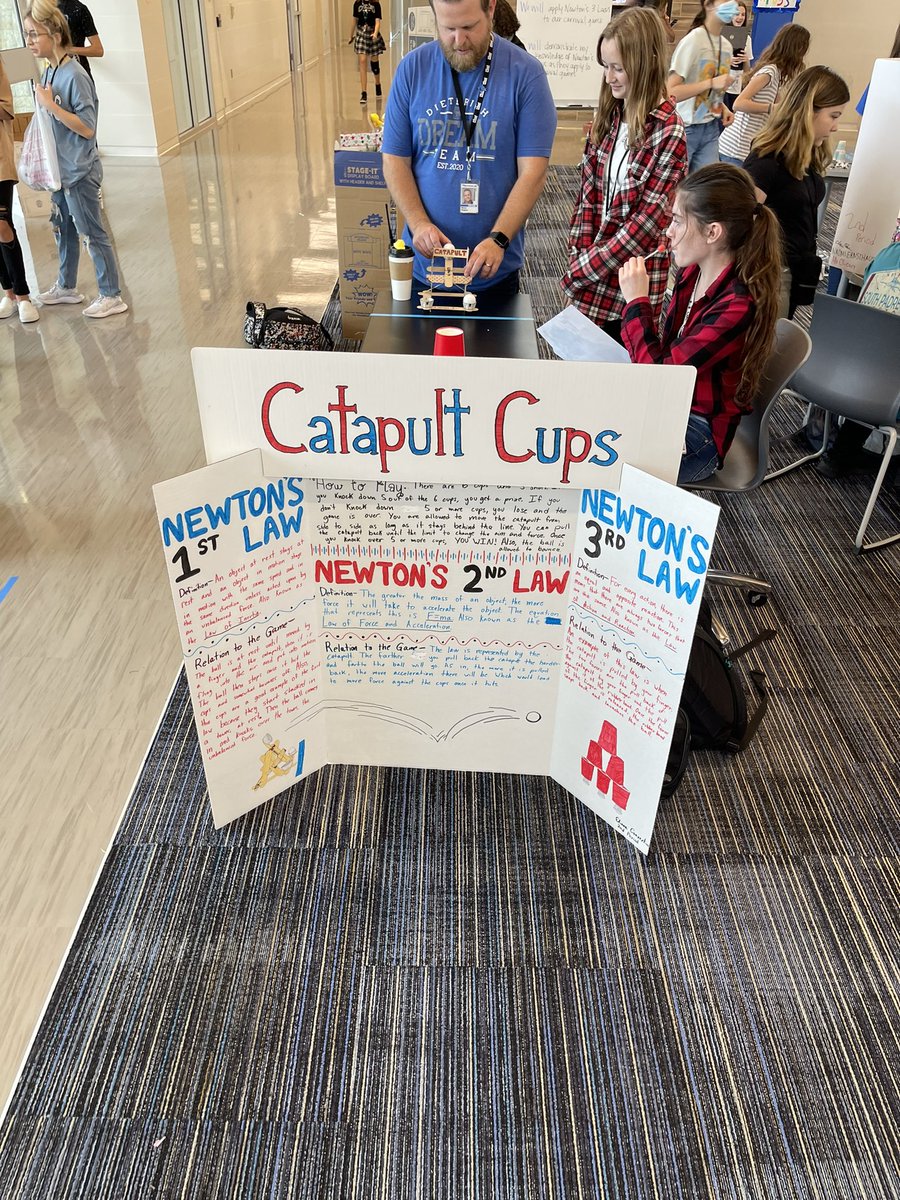 MilholenAshley's tweet photo. Ended this week with a super fun Physics Carnival modeling Newton’s Laws of Motion @DieterichMS #dieterichdreamers @strangesciclass #MISDproud https://t.co/cLeo2HSfg8