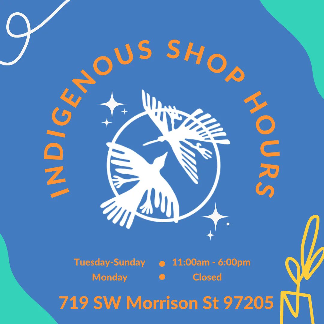 IndigenousCU's tweet photo. Indigenous Pop Up Shop

719 SW Morrison St
Portland, OR 97205 https://t.co/Bkt5NdZooC