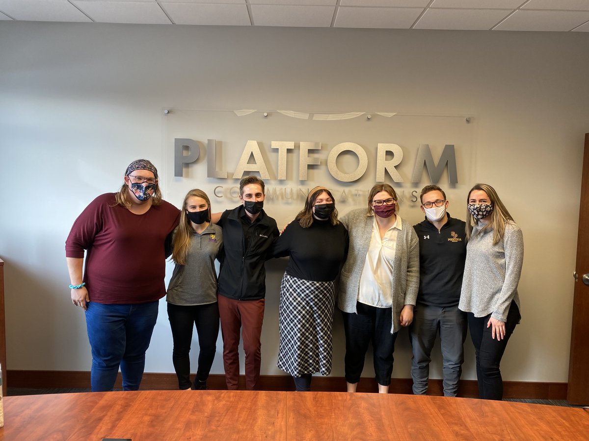We were happy to have students from <a href="/uwsp_prssa/">UWSP PRSSA Chapter</a> visit us today to talk with our communications and public relations experts! The future of the public relations industry is in safe hands!