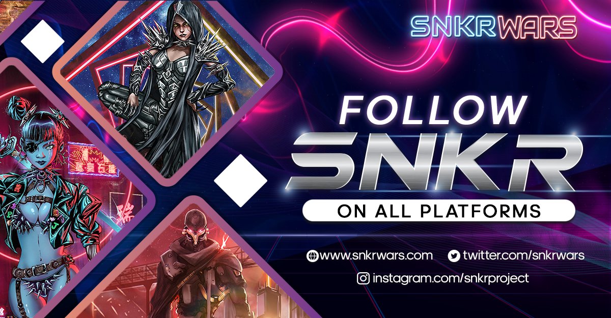 DEFIANTBS's tweet photo. 👟$SNKR NFT Minting is still up and going so head on to  https://t.co/lzipoIxjVd now and get the best and rarest #SolanaNFT gems in the market!🚀

👀Click here https://t.co/3gt9pYQszt and follow us on all platforms listed to be updated about all the hottest news from @snkrwars!☑️ https://t.co/gk0G8Qz076