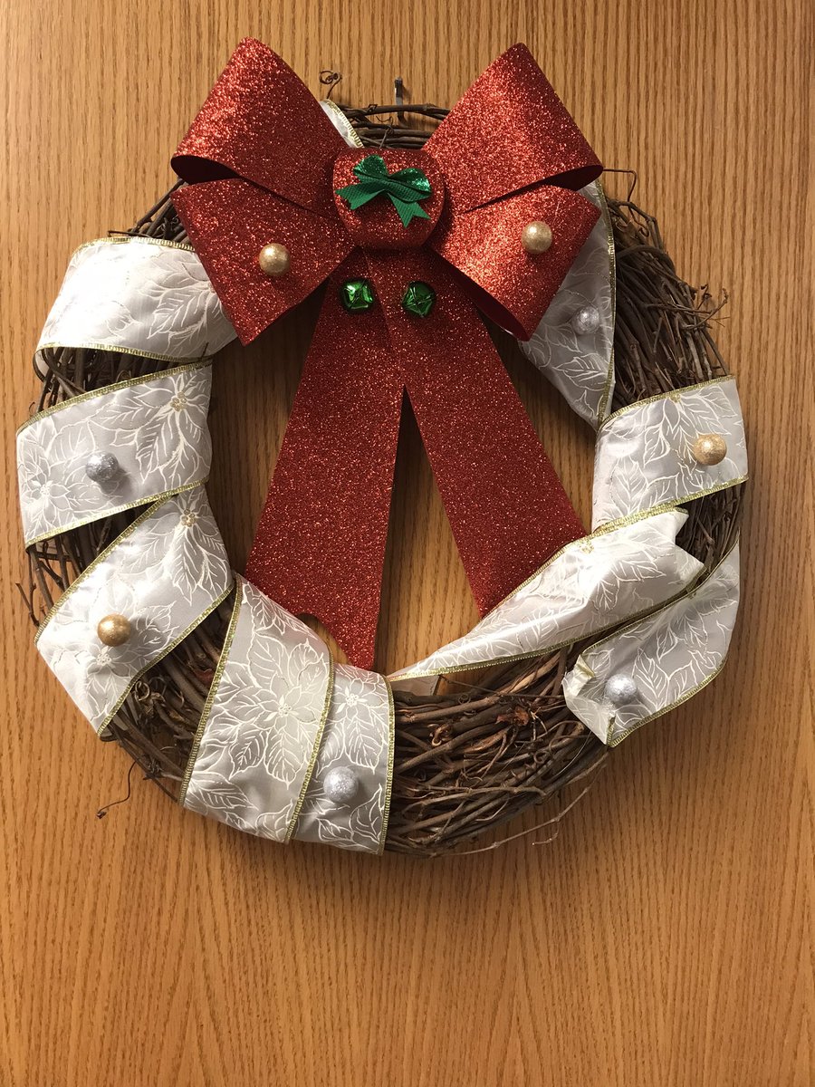 I am one lucky principal. One of my students gave me this beautiful wreath that he made. It was an amazing way to start my day.