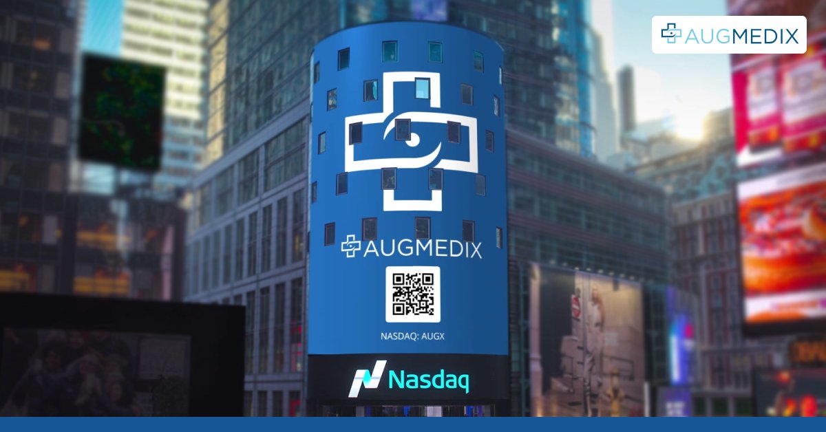 augmedix's tweet photo. It’s a historic day for @augmedix! $AUGX is now on @Nasdaq.
Watch live: https://t.co/2LvVk7EsJx #rehumanizinghealthcare #video #news https://t.co/5Pzd4sR51E
