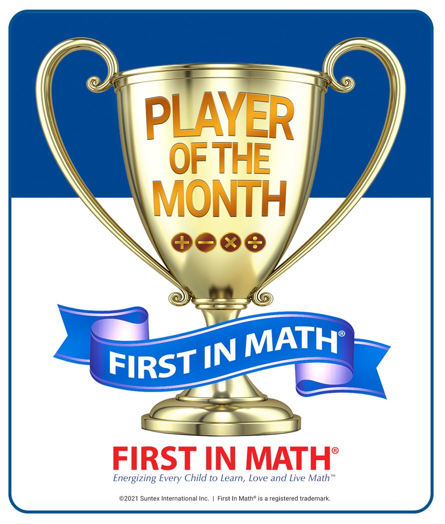 FirstInMath's tweet photo. @cmespds @CrftMeadowsAACP @AACPS_PK5Math Big congratulations on your @CrftMeadowsAACP #PlayerOfTheMonth achievement, well done!!! ๐๐๐ #FirstInMath #MathStar https://t.co/8nc1OtBAtU